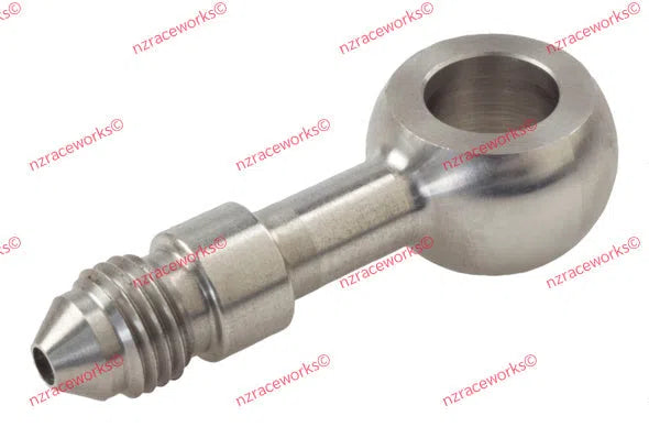 RACEWORKS 12.2MM BANJO TO AN-4 FLARE -STRAIGHT | RWF-314-04SS-NZRACEWORKS-Autoignite NZ