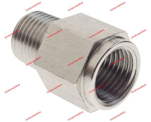RACEWORKS 1/8 BSPT MALE TO M10 X 1.0 FEMALE SS ADAPTER | RWF-926-02-M10SS-NZRACEWORKS-Autoignite NZ