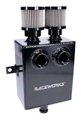 RACEWORKS 1.6L BLACK SLIMLINE ALUMINIUM CATCH CAN | ALY-155BK-NZRACEWORKS-Autoignite NZ