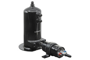 RACEWORKS 2.5L SURGE TANK AN-8 SINGLE/DUAL OUTLET | ALY-158BK