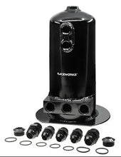 Load image into Gallery viewer, RACEWORKS 2.5L SURGE TANK AN-8 SINGLE/DUAL OUTLET | ALY-158BK
