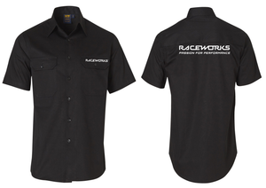 RACEWORKS 2XL BLACK WORK SHIRT | MER-037-NZRACEWORKS-Autoignite NZ