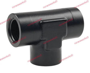 RACEWORKS 3/8" NPT FEMALE TEE | RWF-917-06BK-NZRACEWORKS-Autoignite NZ