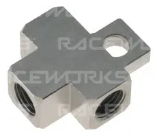 RACEWORKS 3/8IN 24 INVERTED TEE WITH MOUNTING TAB | RWF-385-SS-NZRW-Autoignite NZ