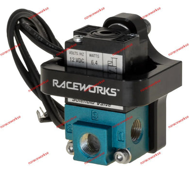 RACEWORKS 3PORT SOLENOID MOUNT ALY-163BK | ALY-163BK-NZRACEWORKS-Autoignite NZ