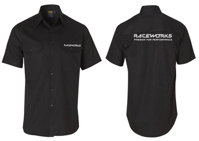 RACEWORKS 3XL BLACK WORK SHIRT | MER-038-NZRACEWORKS-Autoignite NZ