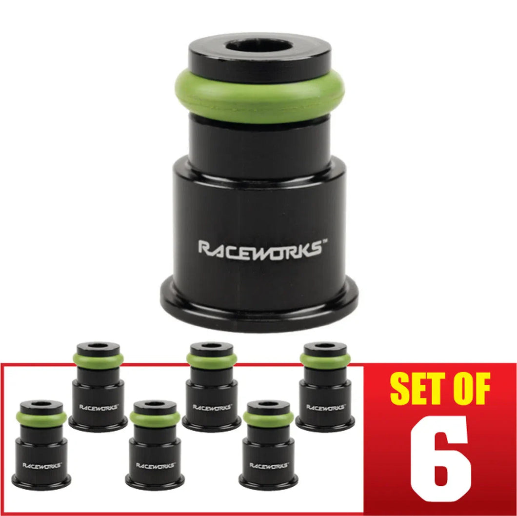 RACEWORKS 6PK INJECTOR EXTENSION 3/4->FULL LENGTH 14MM-14MM | ALY-048BK-6-NZRACEWORKS-Autoignite NZ