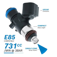 Load image into Gallery viewer, RACEWORKS 731CC BOSCH SHORT USCAR PLUG INJECTOR | INJ-301-NZRACEWORKS-Autoignite NZ
