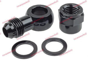 RACEWORKS ALLOY AN-6 BANJO SET SUIT 044 PUMP | RWF-724-044-06BK-NZRACEWORKS-Autoignite NZ
