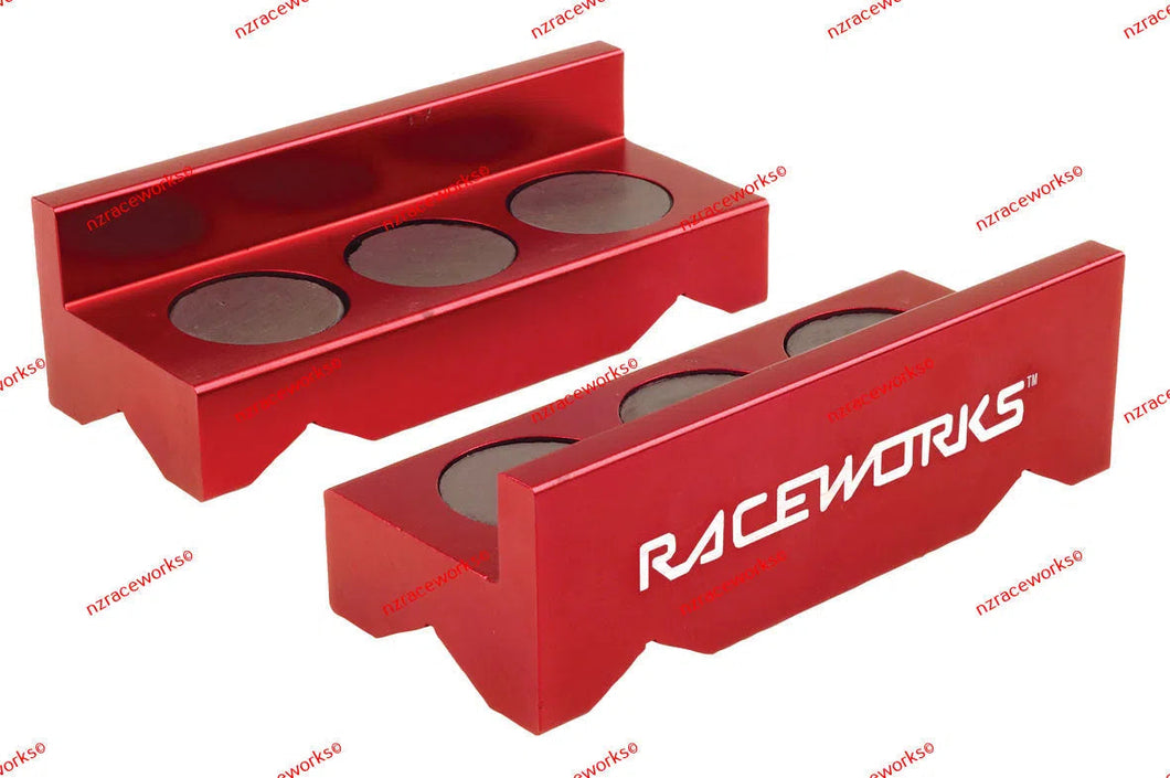 RACEWORKS ALLOY VICE JAWS - RED | RWT-002RD-NZRACEWORKS-Autoignite NZ