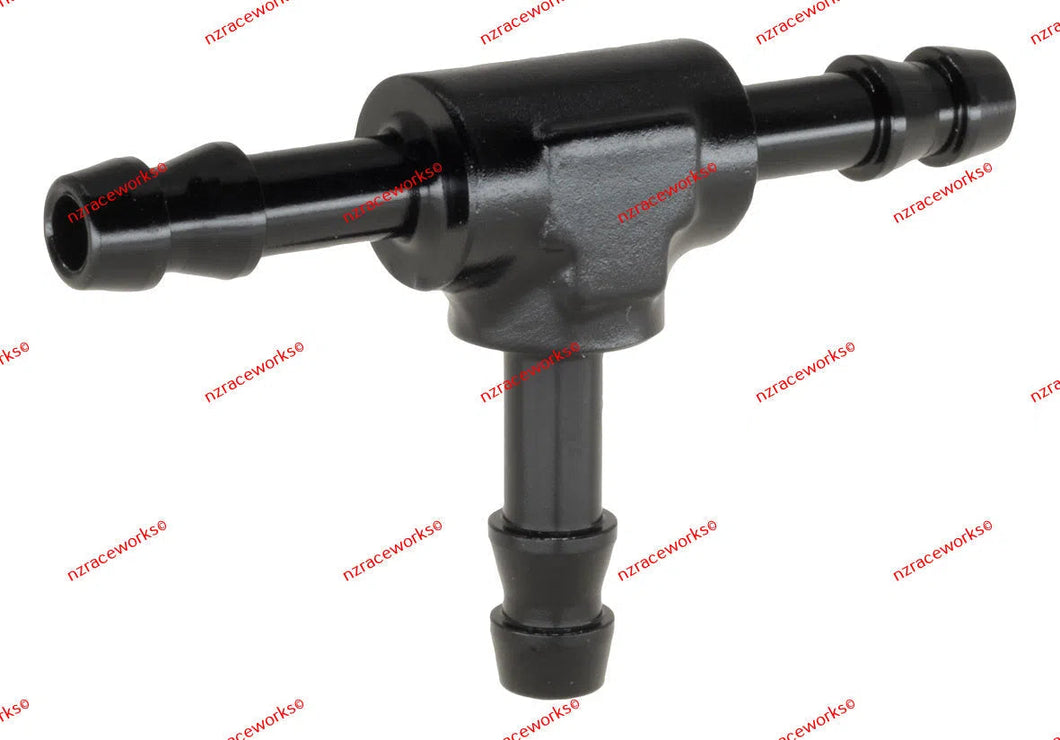 RACEWORKS ALUMINIUM BARB TEE | RWF-851-06MM-NZRACEWORKS-Autoignite NZ