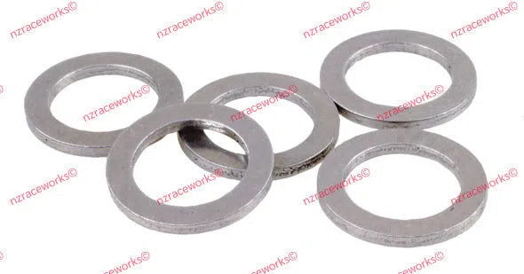 RACEWORKS ALUMINIUM WASHERS AN-5 ID12.2MM OD17.7MM T1.5 5PK | RWF-901-05-NZRACEWORKS-Autoignite NZ