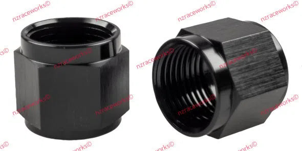 RACEWORKS AN-10 ALUMINIUM TUBE NUT (PK2) | RWF-818-10BK-NZRACEWORKS-Autoignite NZ