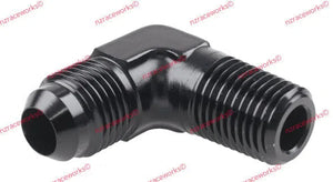 RACEWORKS AN-10 FLARE TO NPT 1/2'' 90 DEG | RWF-822-10BK-NZRACEWORKS-Autoignite NZ