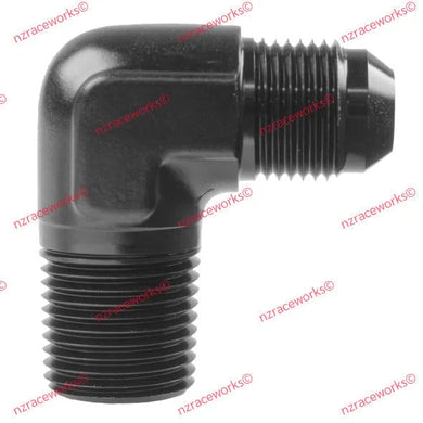 RACEWORKS AN-10 FLARE TO NPT 3/4'' 90 DEG | RWF-822-10-12BK-NZRACEWORKS-Autoignite NZ