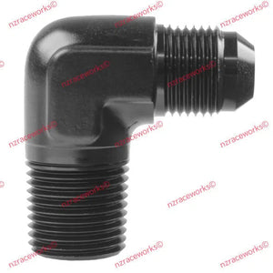 RACEWORKS AN-10 FLARE TO NPT 3/8'' 90 DEG | RWF-822-10-06BK-NZRACEWORKS-Autoignite NZ