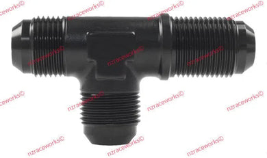 RACEWORKS AN-12 FLARE BULKHEAD TEE ON RUN | RWF-804-12BK-NZRACEWORKS-Autoignite NZ