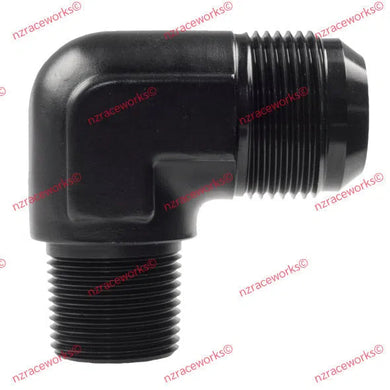RACEWORKS AN-12 FLARE TO NPT 1/2'' 90 DEG | RWF-822-12-08BK-NZRACEWORKS-Autoignite NZ