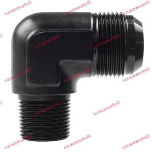 RACEWORKS AN-12 FLARE TO NPT 1/2'' 90 DEG | RWF-822-12-08BK-NZRACEWORKS-Autoignite NZ