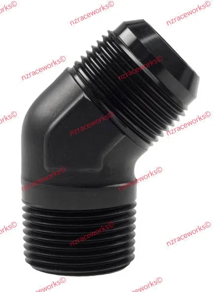 RACEWORKS AN-12 FLARE TO NPT 3/4'' 45 DEG | RWF-823-12BK-NZRACEWORKS-Autoignite NZ