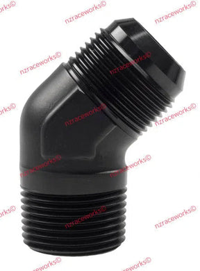 RACEWORKS AN-16 MALE FLARE TO NPT 1'' 45 DEG | RWF-823-16BK-NZRACEWORKS-Autoignite NZ