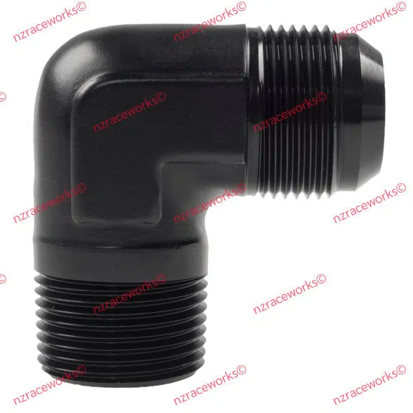 RACEWORKS AN-16 MALE FLARE TO NPT 1'' 90 DEG | RWF-822-16BK-NZRACEWORKS-Autoignite NZ