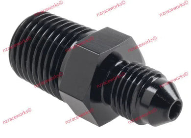 RACEWORKS AN-3 FLARE TO NPT 1/4'' STRAIGHT | RWF-816-03-04BK-NZRACEWORKS-Autoignite NZ