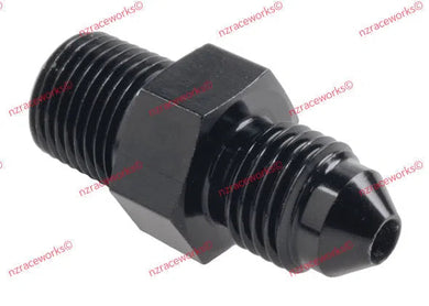 RACEWORKS AN-3 FLARE TO NPT 1/8'' STRAIGHT | RWF-816-03BK-NZRACEWORKS-Autoignite NZ