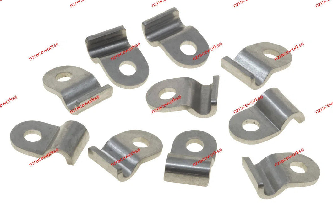 RACEWORKS AN 3 SS HARD LINE CLAMPS | RWF-295-03SS-NZRW-Autoignite NZ