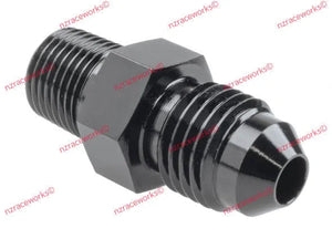 RACEWORKS AN-4 FLARE TO NPT 1/8'' STRAIGHT | RWF-816-04BK-NZRACEWORKS-Autoignite NZ