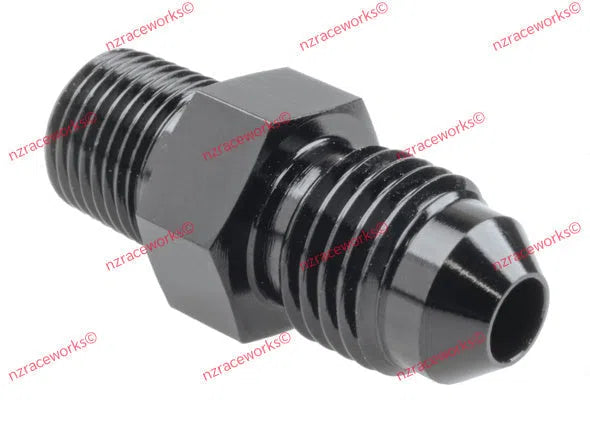 RACEWORKS AN-4 FLARE TO NPT 1/8'' STRAIGHT | RWF-816-04BK-NZRACEWORKS-Autoignite NZ