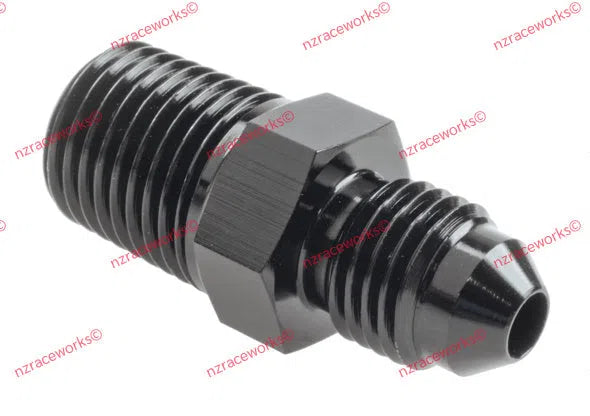 RACEWORKS AN-4 FLARE TO NPT 3/8'' STRAIGHT | RWF-816-04-06BK-NZRACEWORKS-Autoignite NZ