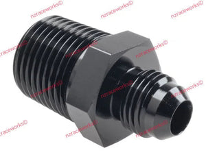 RACEWORKS AN-6 FLARE TO NPT 1/2'' STRAIGHT | RWF-816-06-08BK-NZRACEWORKS-Autoignite NZ