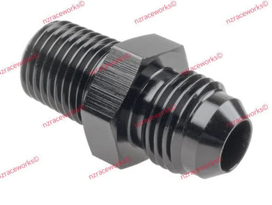 RACEWORKS AN-6 FLARE TO NPT 1/4'' STRAIGHT | RWF-816-06BK-NZRACEWORKS-Autoignite NZ