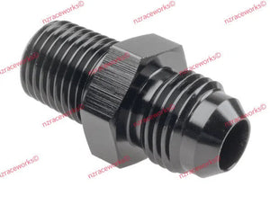 RACEWORKS AN-6 FLARE TO NPT 1/4'' STRAIGHT | RWF-816-06BK-NZRACEWORKS-Autoignite NZ