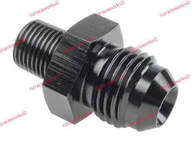 RACEWORKS AN-6 FLARE TO NPT 1/8'' STRAIGHT | RWF-816-06-02BK-NZRACEWORKS-Autoignite NZ