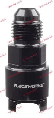 RACEWORKS AN-6 TO 3/8'' ALL BILLET EFI QUICK CONNECT | RWF-805-06-06BK-NZRACEWORKS-Autoignite NZ