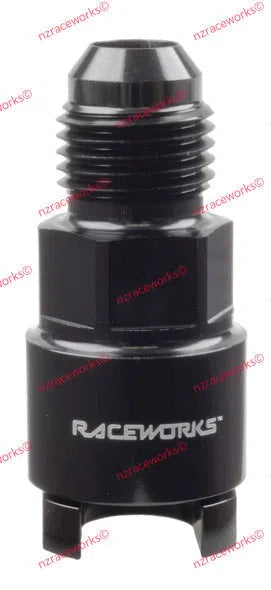 RACEWORKS AN-6 TO 3/8'' ALL BILLET EFI QUICK CONNECT | RWF-805-06-06BK-NZRACEWORKS-Autoignite NZ