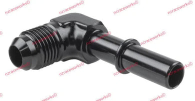 RACEWORKS AN-6 TO 3/8'' EFI QUICK CONNECT 90 DEG | RWF-810-06-06BK-NZRACEWORKS-Autoignite NZ