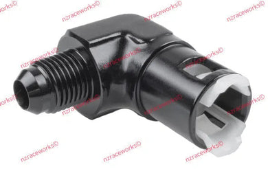 RACEWORKS AN-6 TO 3/8'' EFI QUICK CONNECT 90 DEG | RWF-812-06-06BK-NZRACEWORKS-Autoignite NZ