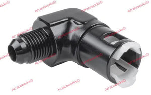 RACEWORKS AN-6 TO 3/8'' EFI QUICK CONNECT 90 DEG | RWF-812-06-06BK-NZRACEWORKS-Autoignite NZ