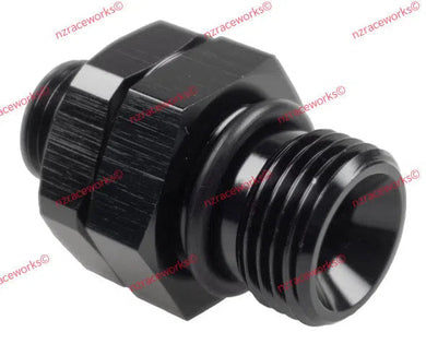 RACEWORKS AN-6 TO AN-8 MALE O-RING REDUCER | RWF-921-06-08BK-NZRACEWORKS-Autoignite NZ
