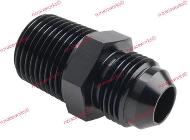 RACEWORKS AN-8 FLARE TO NPT 1/2'' STRAIGHT | RWF-816-08-08BK-NZRACEWORKS-Autoignite NZ