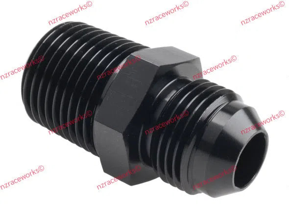 RACEWORKS AN-8 FLARE TO NPT 1/2'' STRAIGHT | RWF-816-08-08BK-NZRACEWORKS-Autoignite NZ
