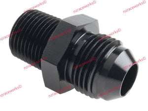 RACEWORKS AN-8 FLARE TO NPT 3/8'' STRAIGHT | RWF-816-08BK-NZRACEWORKS-Autoignite NZ