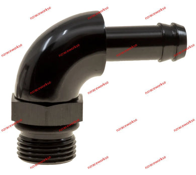 RACEWORKS AN- ORB TO BARB 90DEG SWIVEL | RWF-415-12-10BK-NZRACEWORKS-Autoignite NZ