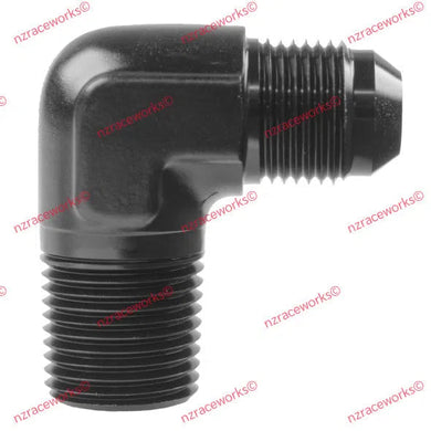 RACEWORKS AN TO NPT ADAPTERS 90 DEGREE-NZRACEWORKS-Autoignite NZ