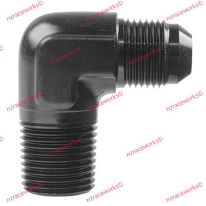 RACEWORKS AN TO NPT ADAPTERS 90 DEGREE-NZRACEWORKS-Autoignite NZ