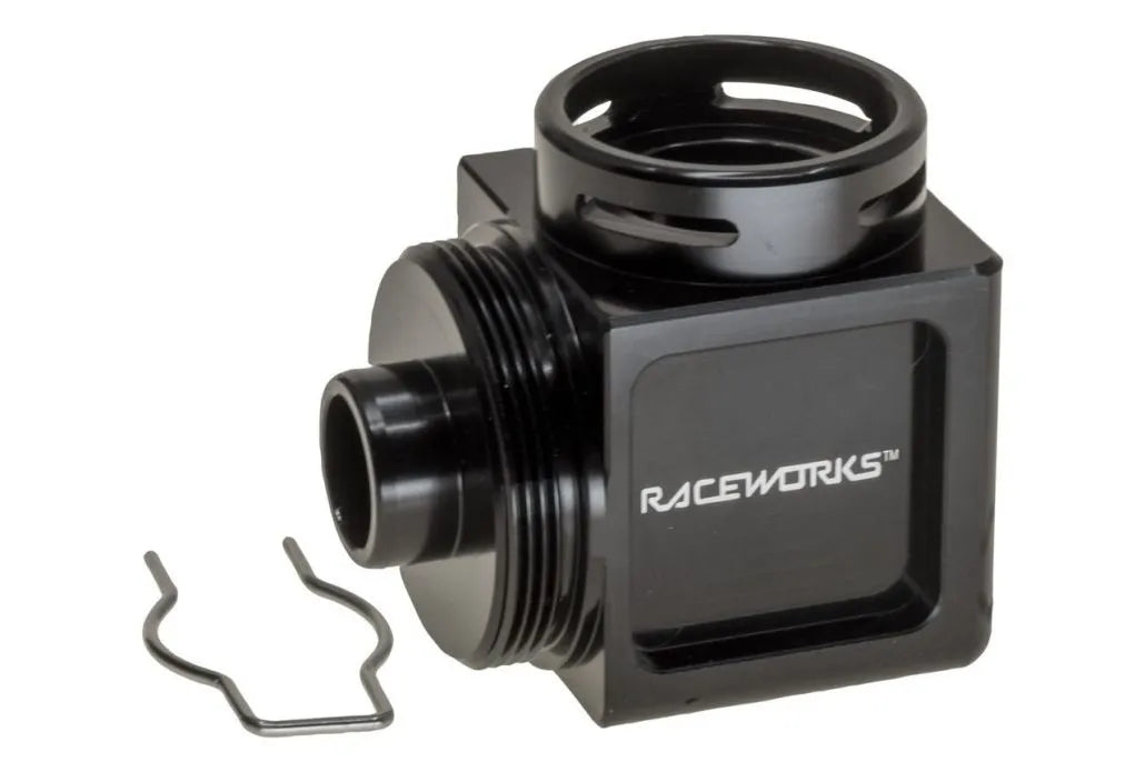RACEWORKS BILLET INLINE FILTER ENDCAP | ALY-176BK-NZRACEWORKS-Autoignite NZ