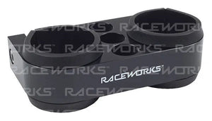 RACEWORKS BLACK BILLET TWIN PUMP BRACKET | ALY-089BK-NZRACEWORKS-Autoignite NZ